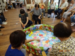 魚釣り！「カニが高得点です。」